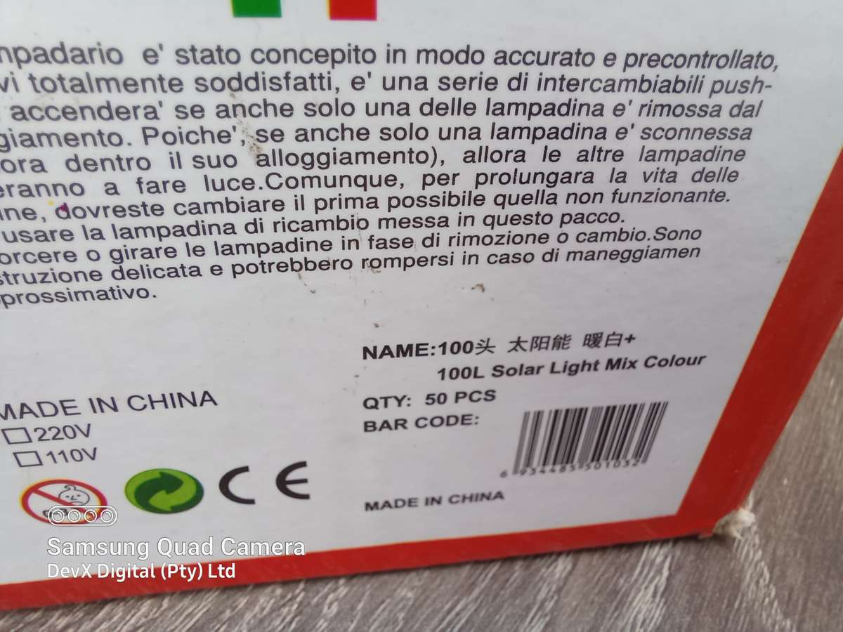 Verified Working - 50-Piece Solar Lights - Perfect For Ambient Lighting - Last 2 Units Left