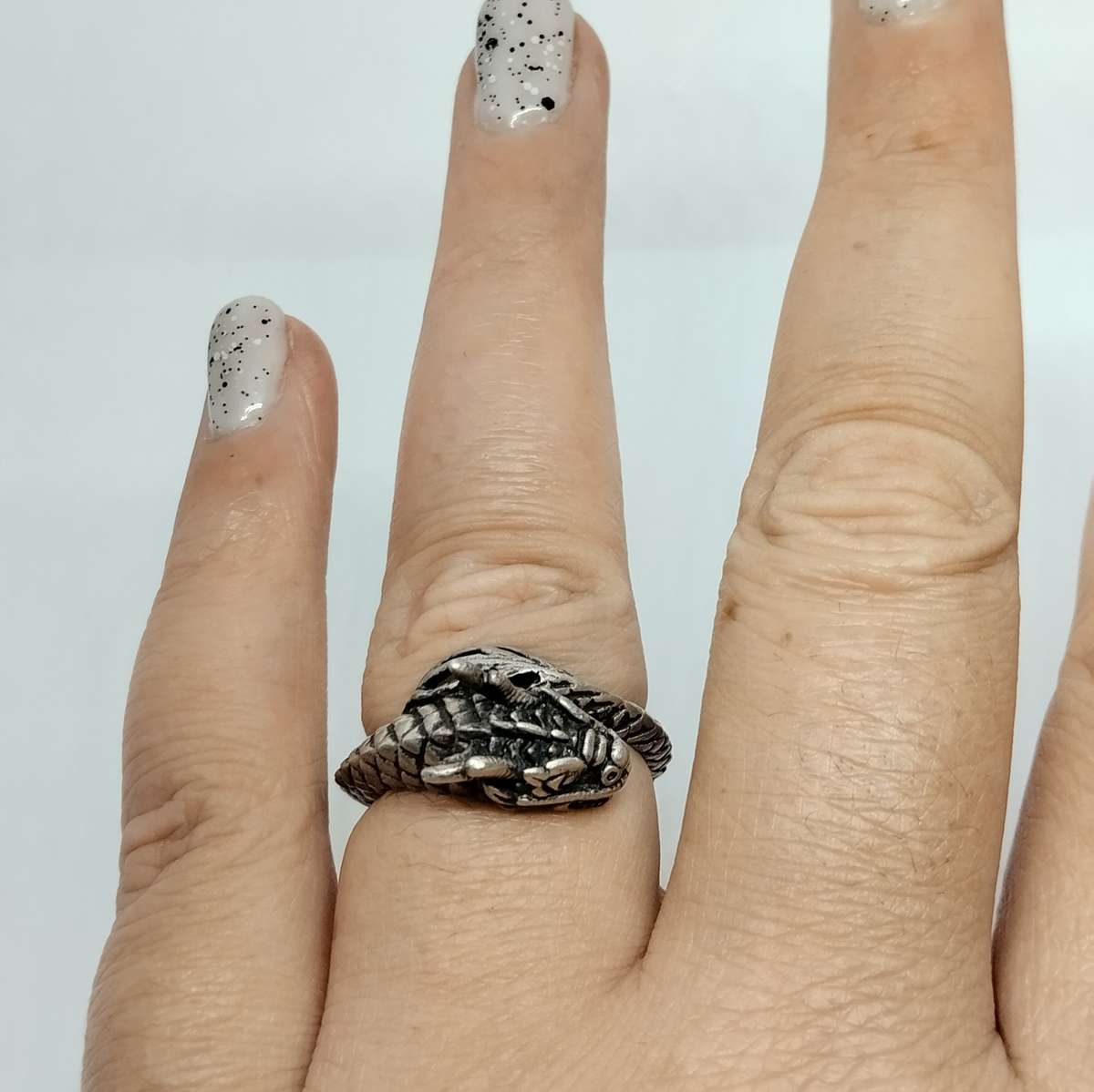 Sterling Silver Dragon Ring #S0056