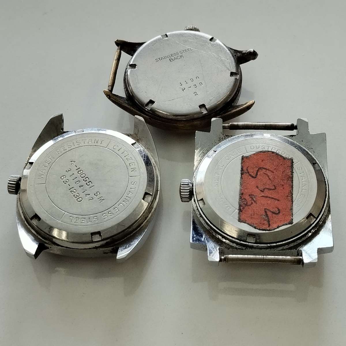 3 Piece Watch Face Lot #W0122