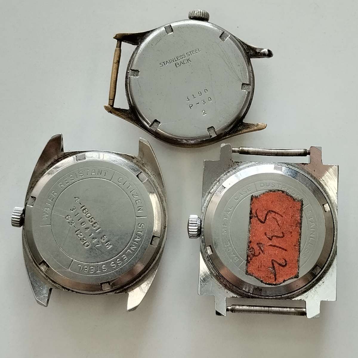 3 Piece Watch Face Lot #W0122