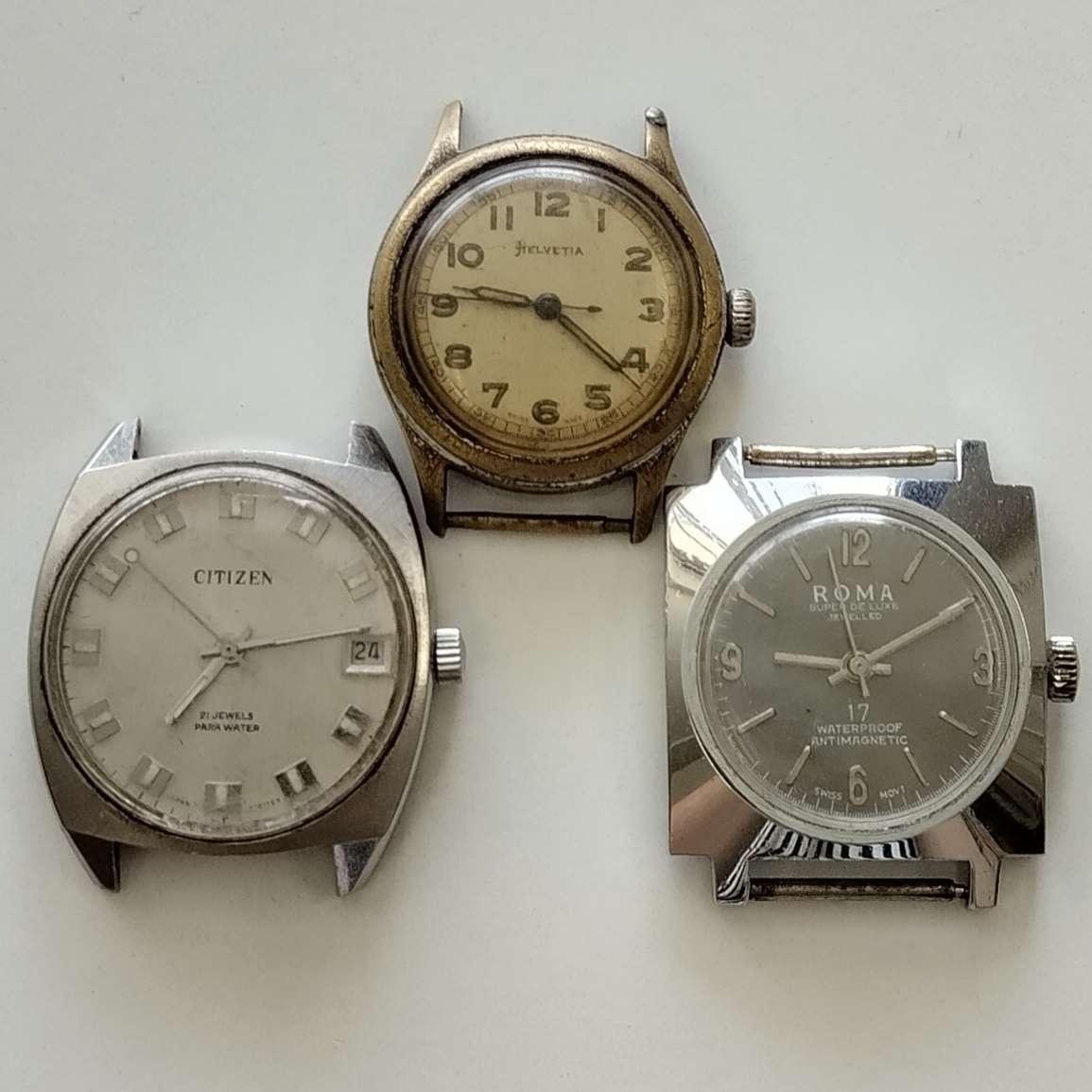 3 Piece Watch Face Lot #W0122