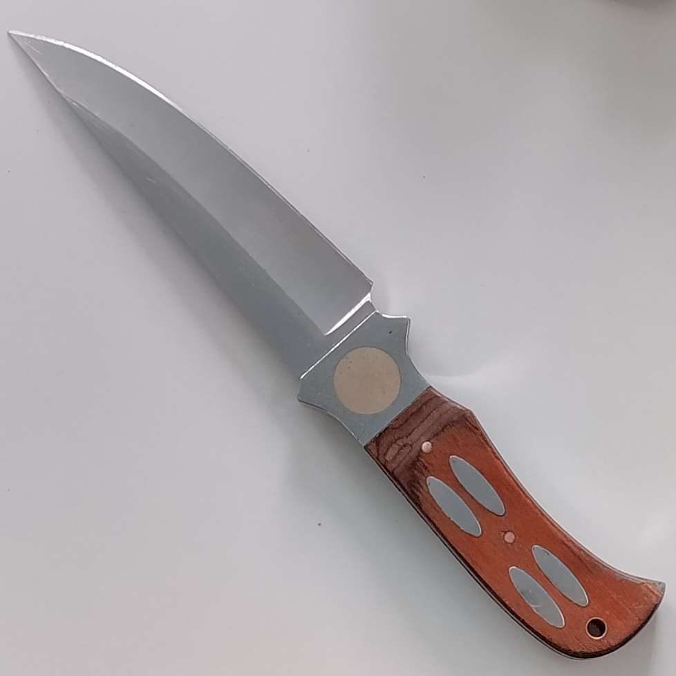 Columbia Fixed Blade Knife with Wooden Handle #O0077