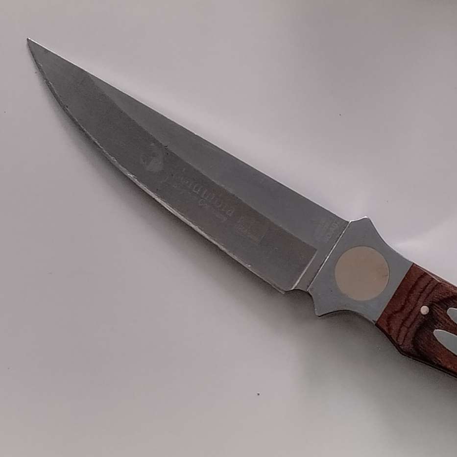 Columbia Fixed Blade Knife with Wooden Handle #O0077