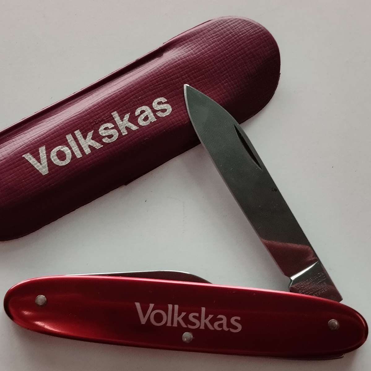 Vintage Volkskas Victorinox pocket knife with pouch #O0101