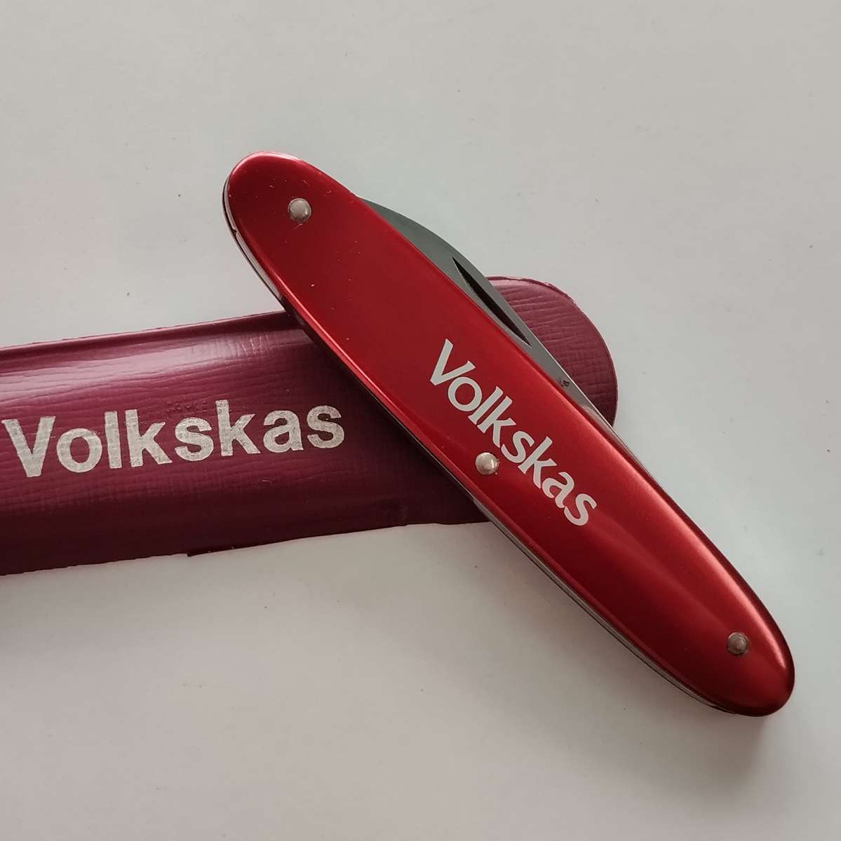 Vintage Volkskas Victorinox pocket knife with pouch #O0101