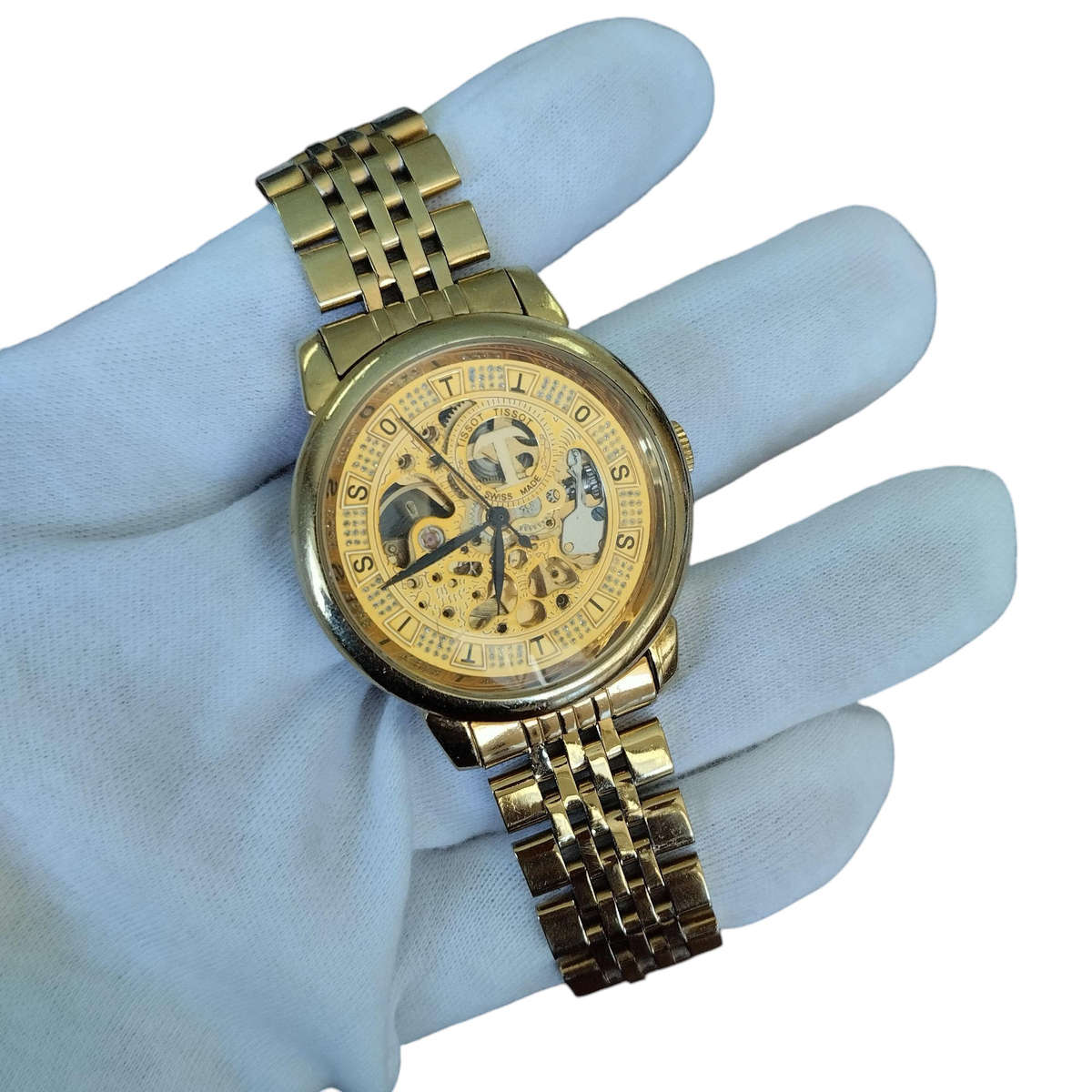 Tissot Skeleton Gold Plated #K001