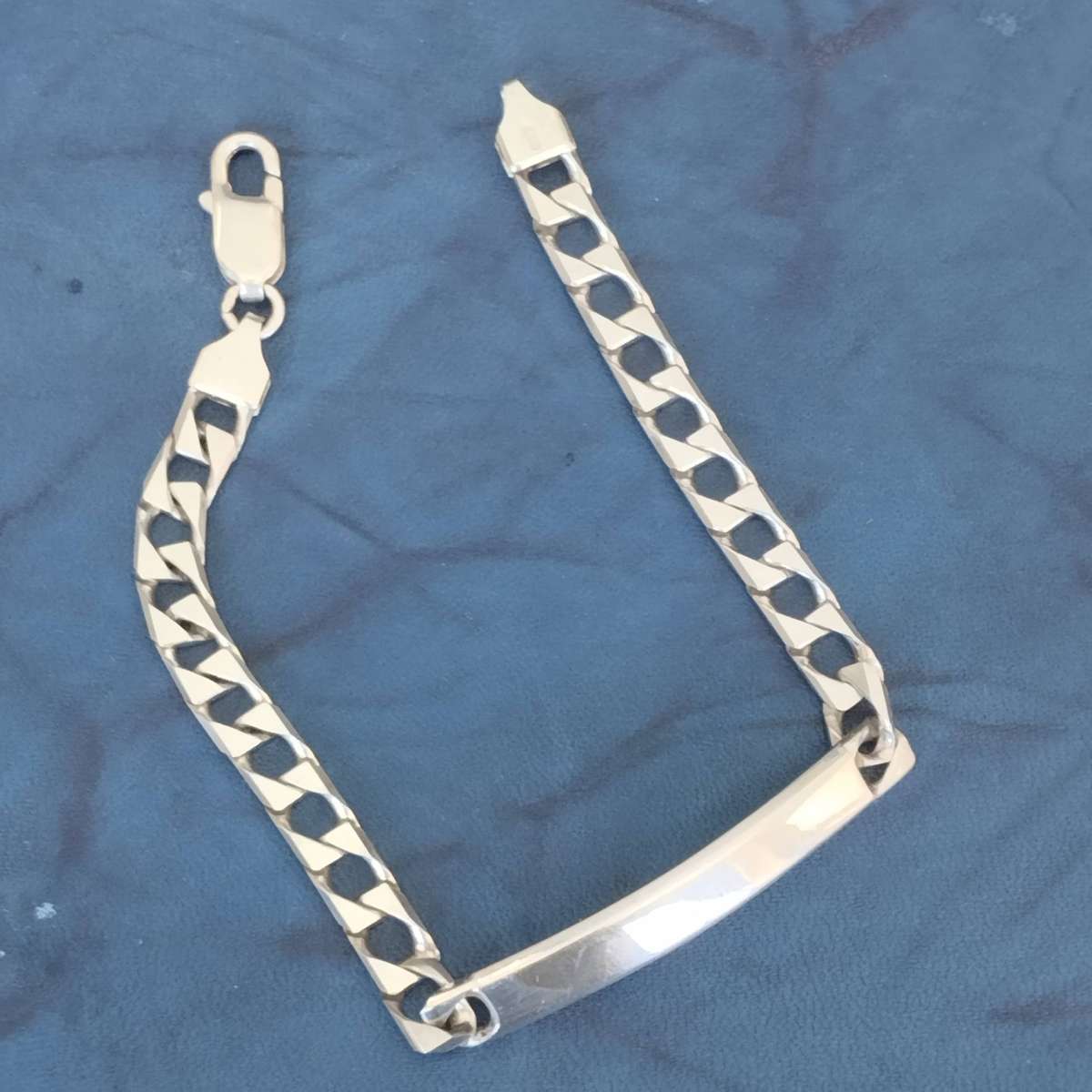 Sterling Silver ID Bracelet WK001