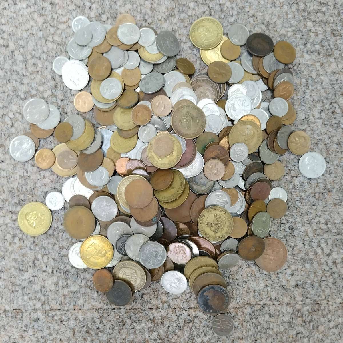 Large Mix SA Coins Lot 1.8kg+