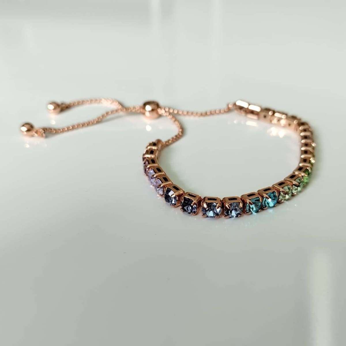 Ted Baker Melrah Icon Crystal Adjustable Tennis Bracelet #LT096