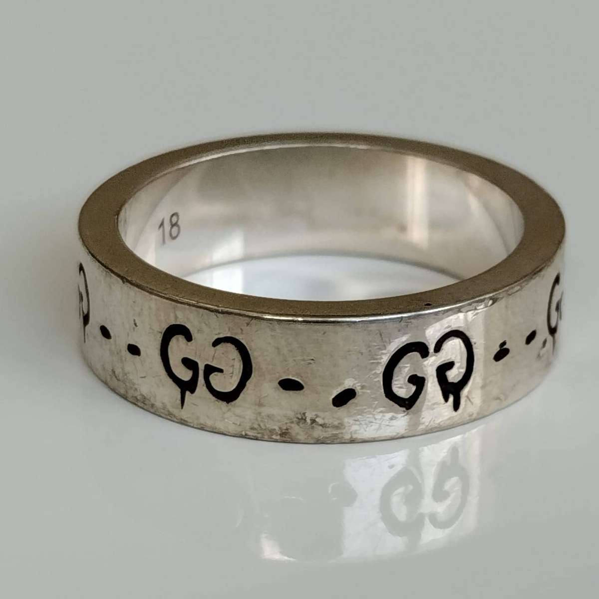 Gucci Ghost Sterling Silver Ring