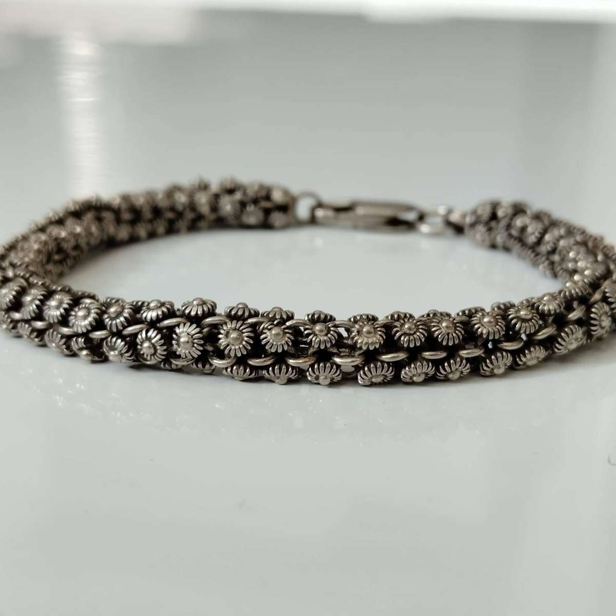 Sterling Silver "Pattern" Bracelet #LT042