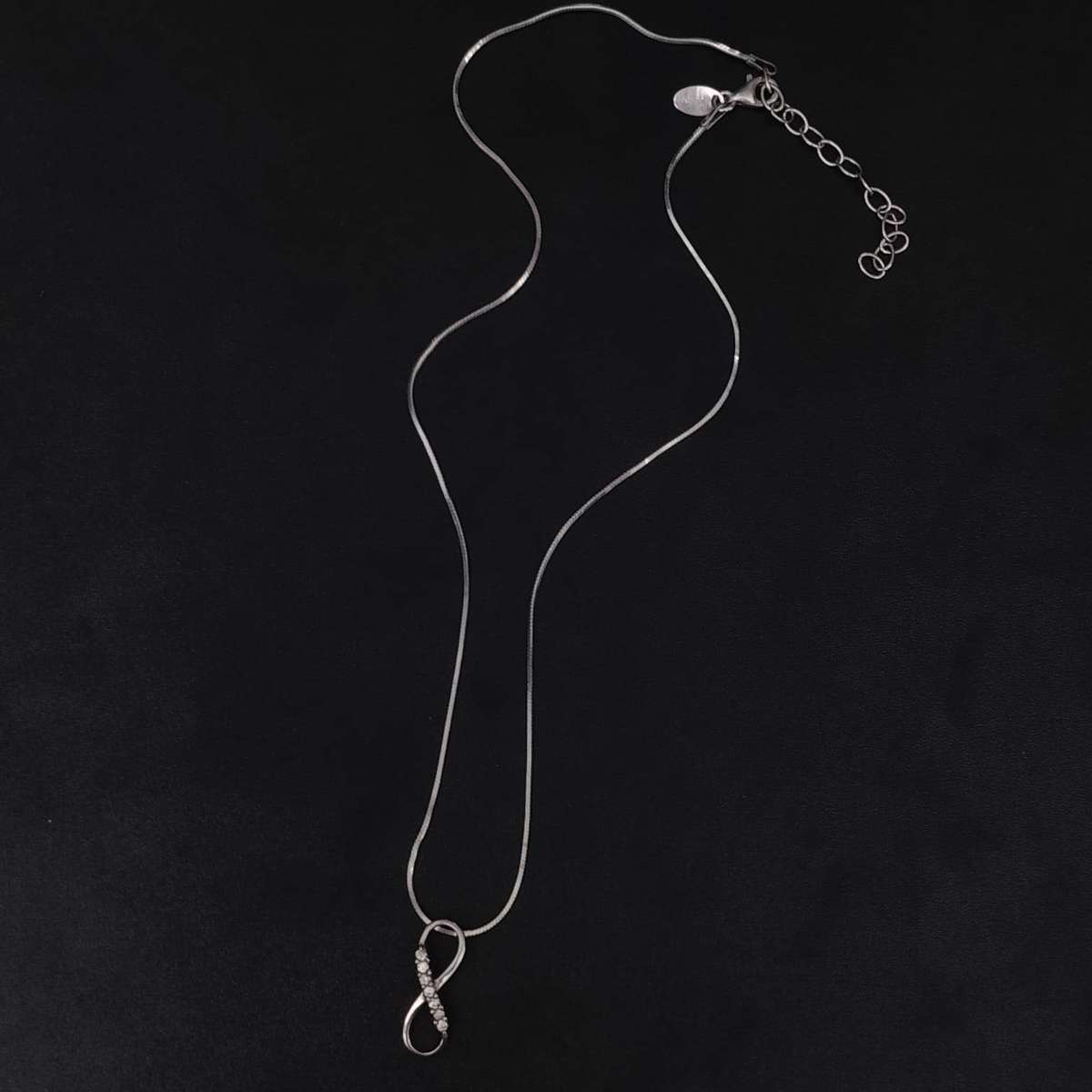 Sterling Silver Infinity Pendant Necklace