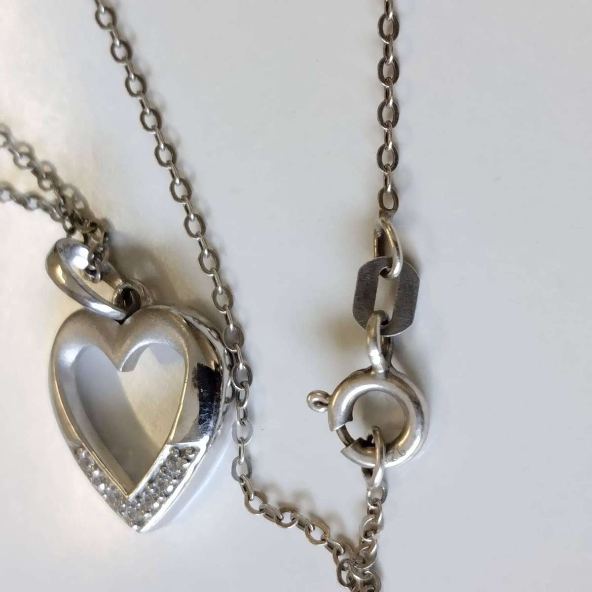925 Sterling Silver Heart Pendant Necklace