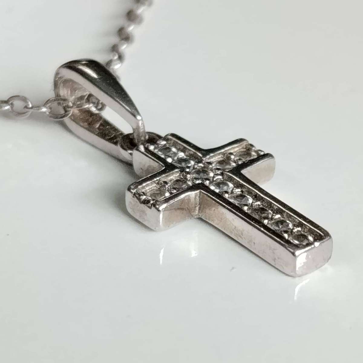 925 Sterling Silver Cross Pendant Necklaces #KWA012