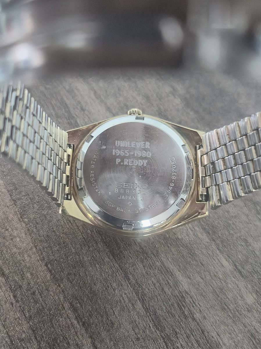 VINTAGE MEN'S SEIKO QUARTZ SQ WATCH - 7546 8320