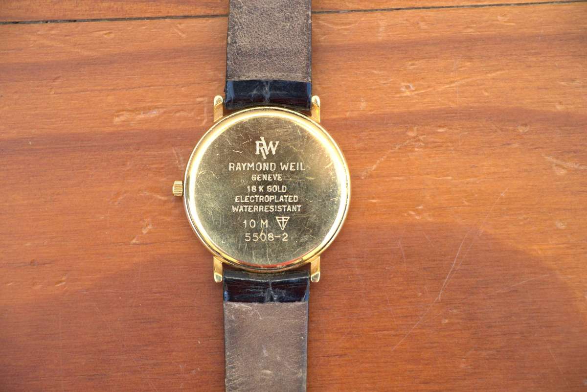 RAYMOND WEIL GOLD PLATED GENTS DRESS WATCH