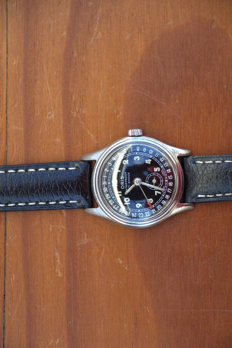 VINTAGE ORIS POINTER DATE WATCH
