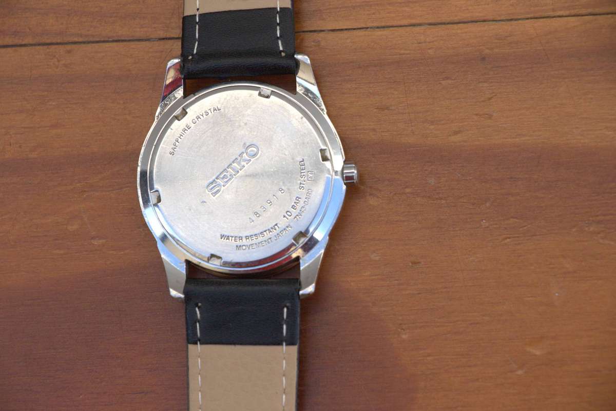 SEIKO SAPPHIRE MENS WATCH - 7N43 0AR0 (BLACK DIAL)
