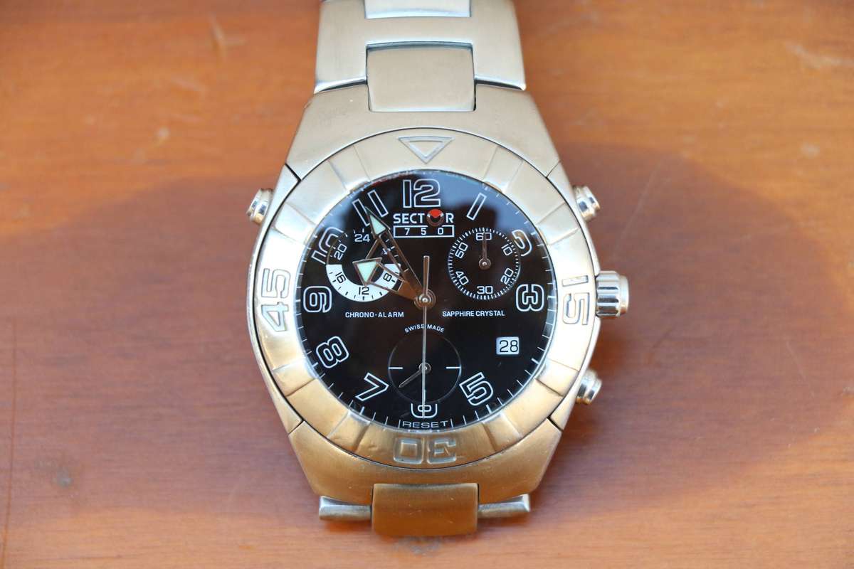 SECTOR 750 CHRONO ALARM SWISS MADE WATCH