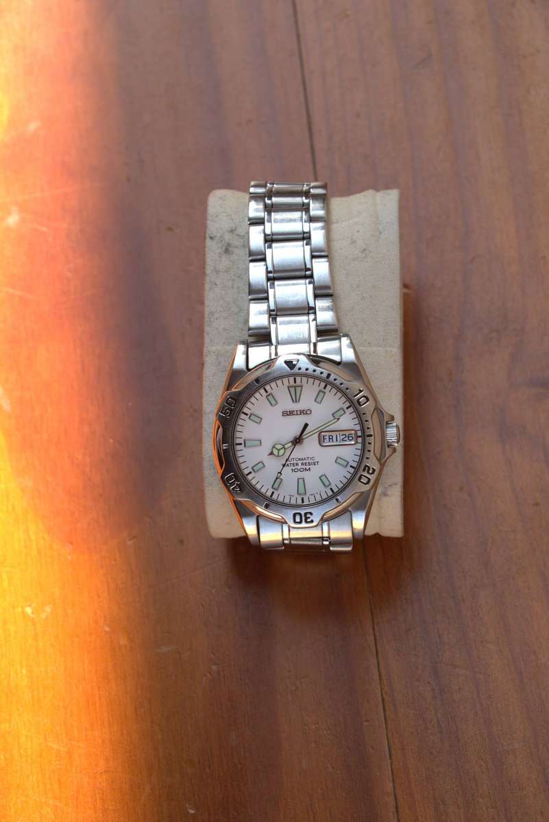 RARE AUTOMATIC SEIKO 'WHITE DIVER' VINTAGE WATCH - REF. 7S26-0180