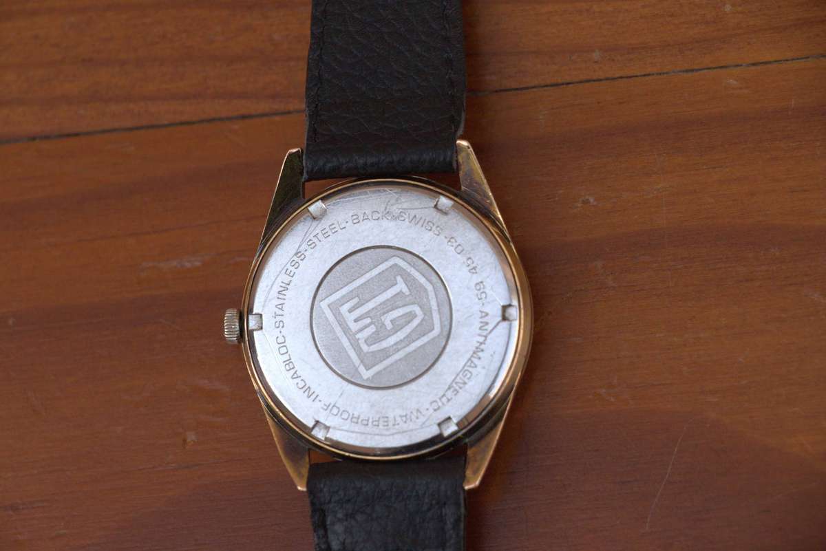 VINTAGE ROTARY GT WATCH - RARE LINEN DIAL