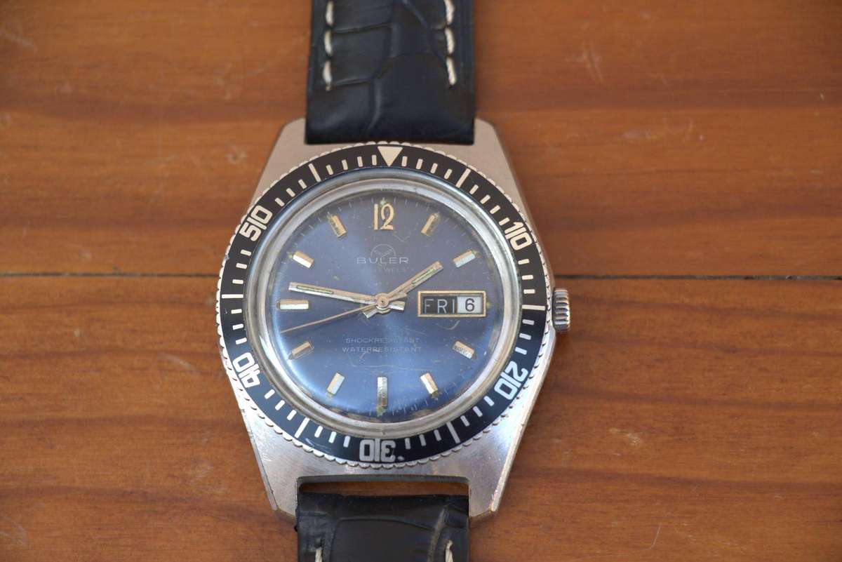 VINTAGE BULER DIVERS WATCH