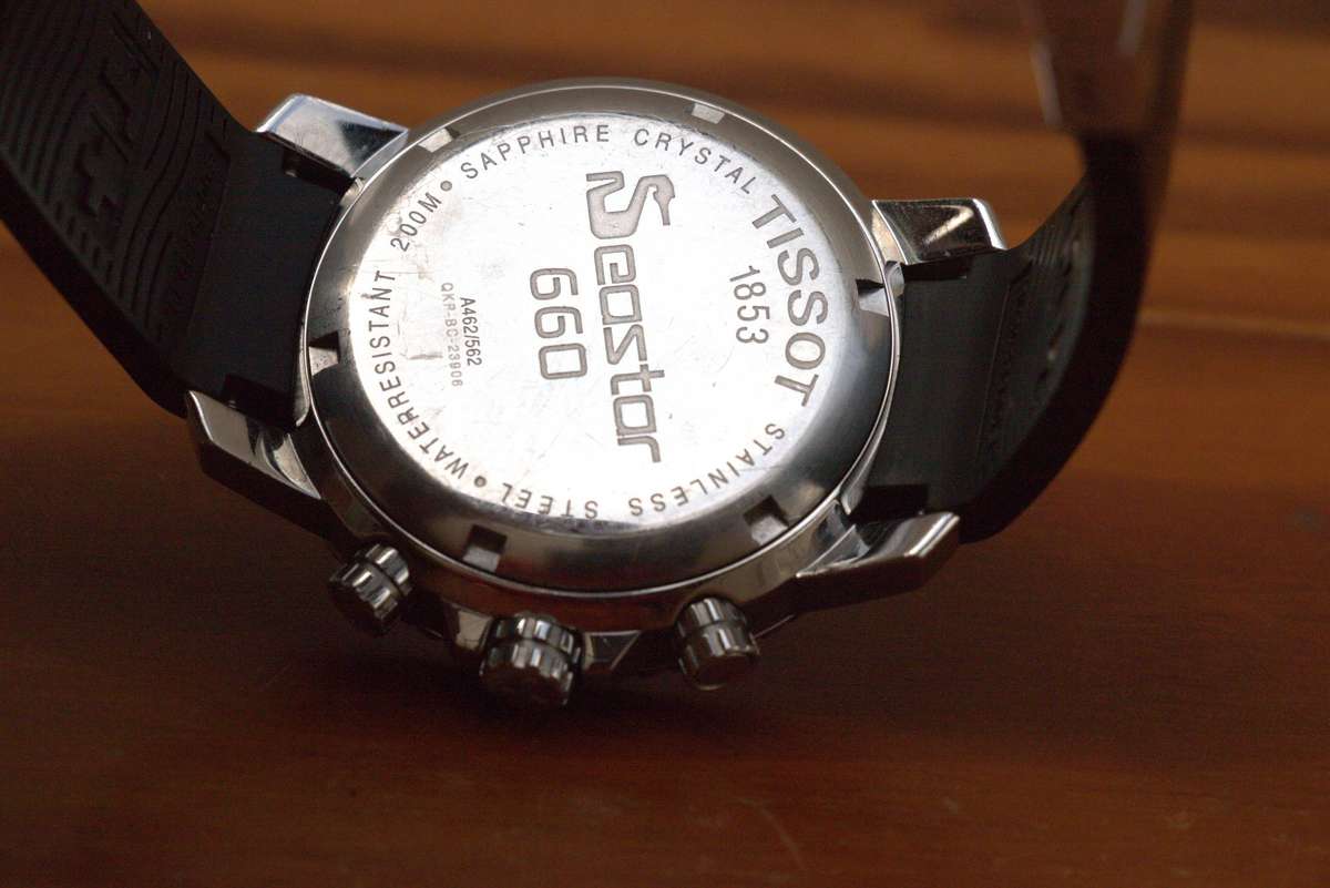 TISSOT SEASTAR 660 CHRONOGRAPH WATCH 'ORANGE DIAL' - REF. A462-562