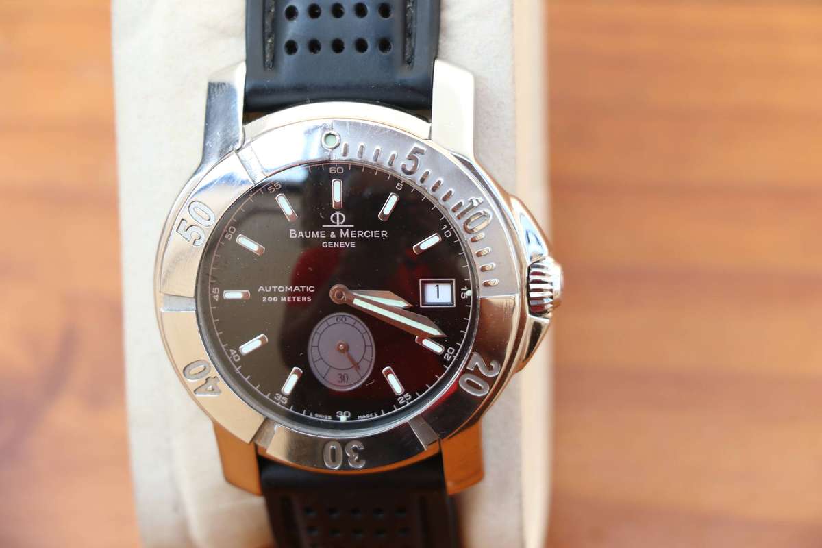 BAUME & MERCIER CAPELAND AUTOMATIC DIVER MENS WATCH - REF. 65353