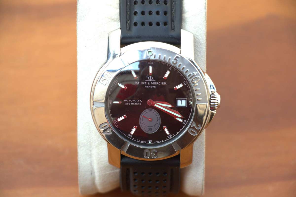 BAUME & MERCIER CAPELAND AUTOMATIC DIVER MENS WATCH - REF. 65353