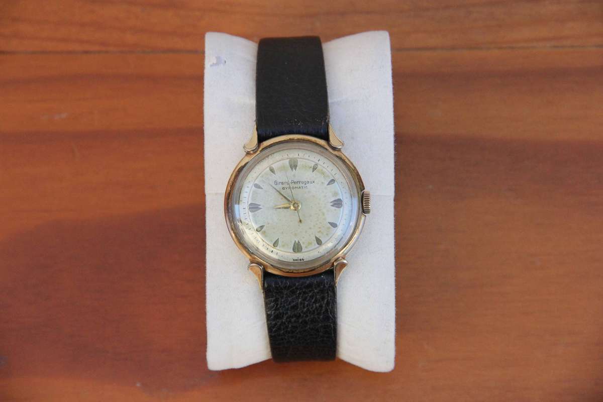 RARE VINTAGE GIRARD PEREGAUX GYROMATIC WATCH