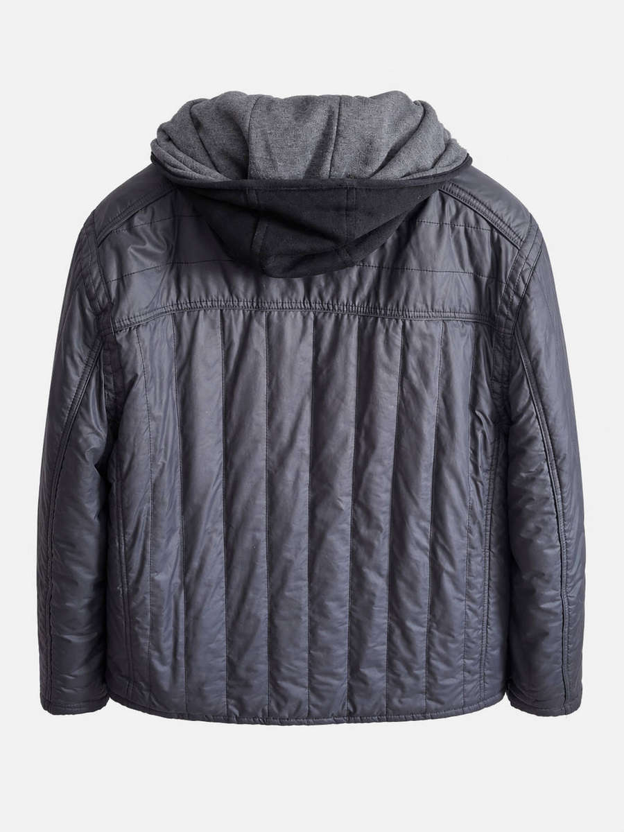  Gin Tonic Premium Men's Winter Jacket  XL  Black 