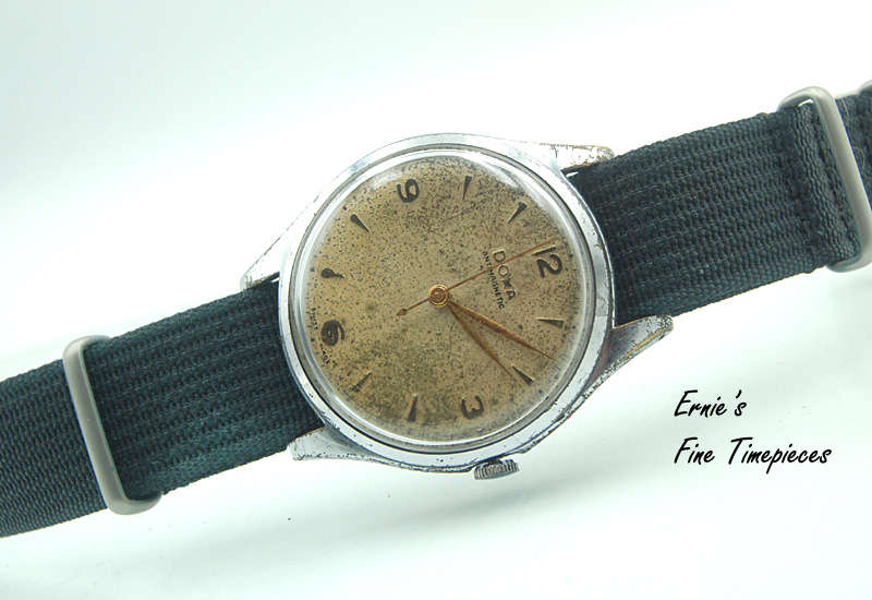 Vintage Swiss Made Doxa Manual Winding Men's Watch c 1950