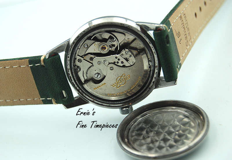 Vintage Enicar Ultrasonic Automatic Men's Watch from 1955, Serviced, Honeycomb Dial