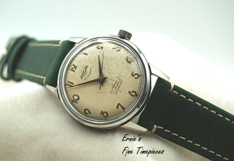 Vintage Enicar Ultrasonic Automatic Men's Watch from 1955, Serviced, Honeycomb Dial