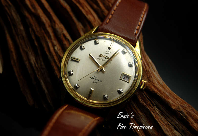 Rare Vintage Enicar Sherpa 300 Automatic Men's Watch, Serviced