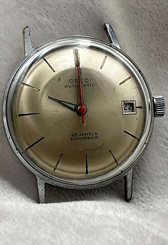 Vintage Osco Automatic Men's Watch, 25 Jewels, Repairs or Spares