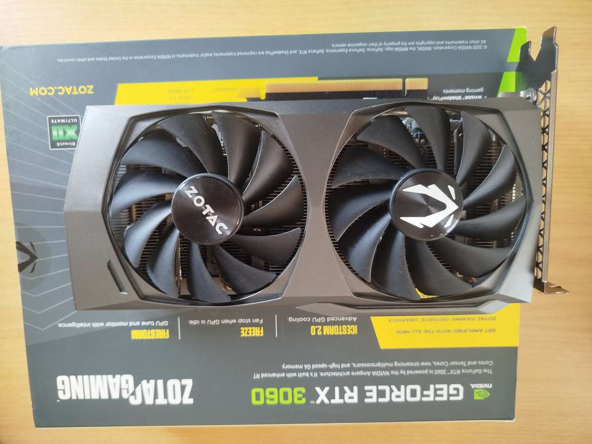Nvidia RTX 3060 12gb Zotac GPU +Warranty