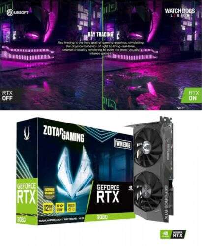 Nvidia RTX 3060 12gb Zotac GPU +Warranty