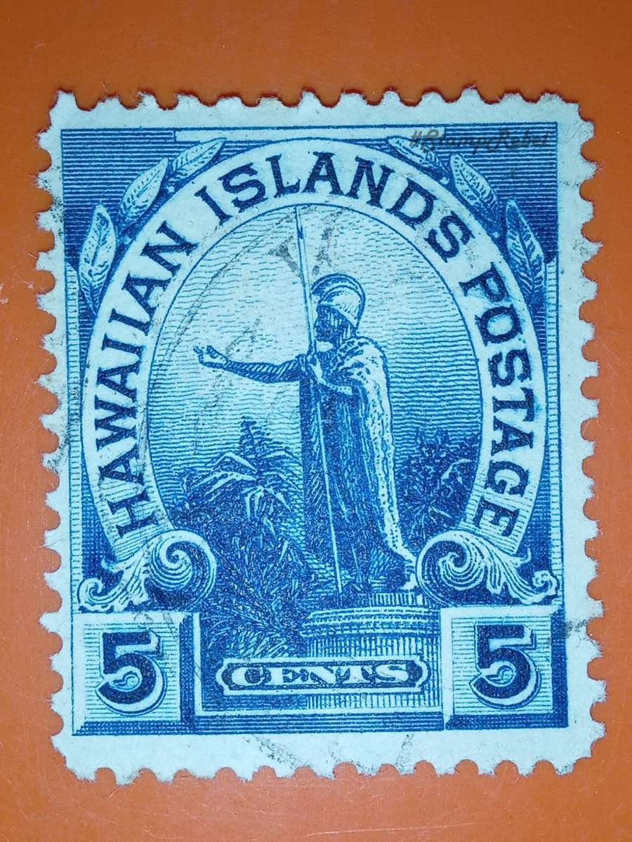 5 Hawaii stamps 1800s
