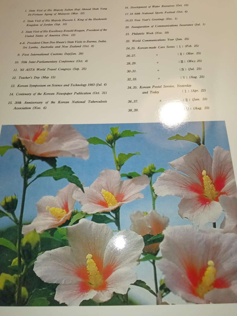 Korean stamps 1983/4,  Phila Korea. Ministry of Communications