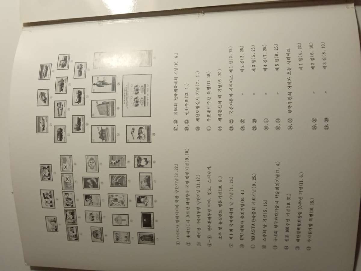 Korean stamps 1983/4,  Phila Korea. Ministry of Communications