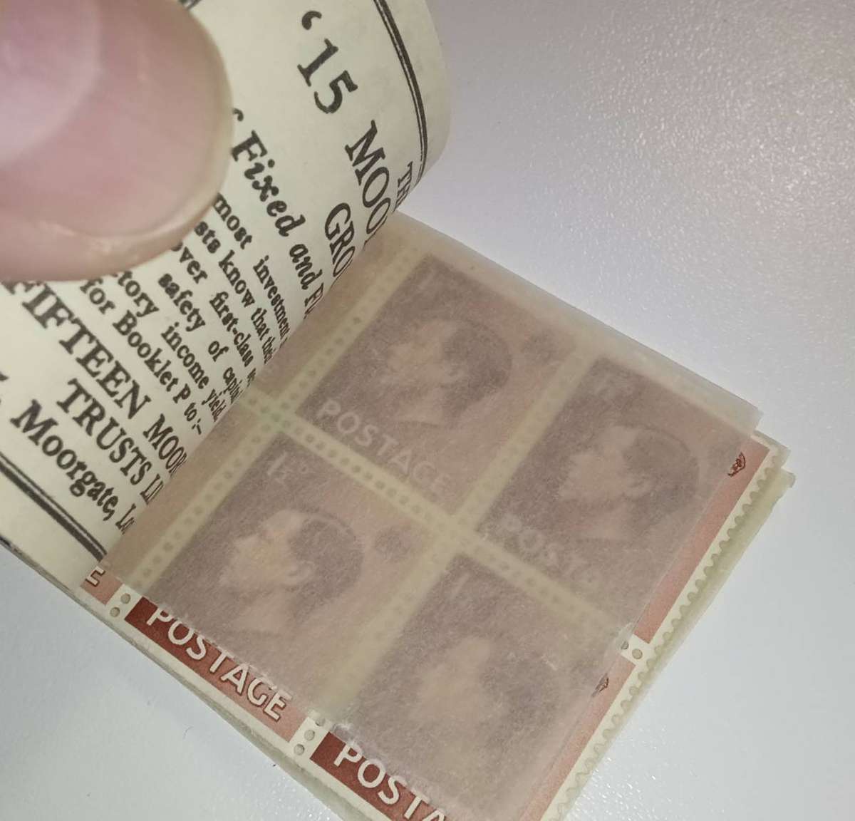 Complete Great Britain Stamp Booklet King Edward VIII SG BC7, 1937