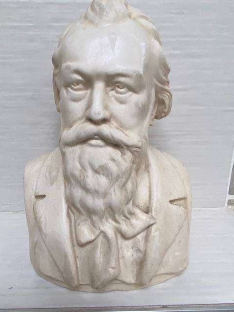 VINTAGE BUSTS OF BRAHMS AND BEETHOVEN