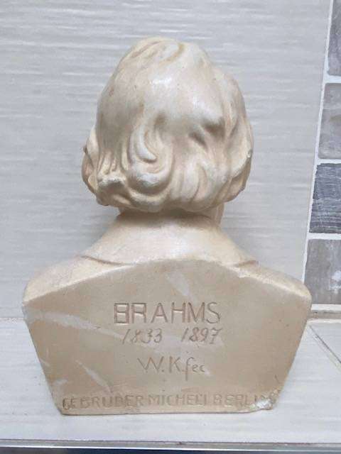 VINTAGE BUSTS OF BRAHMS AND BEETHOVEN