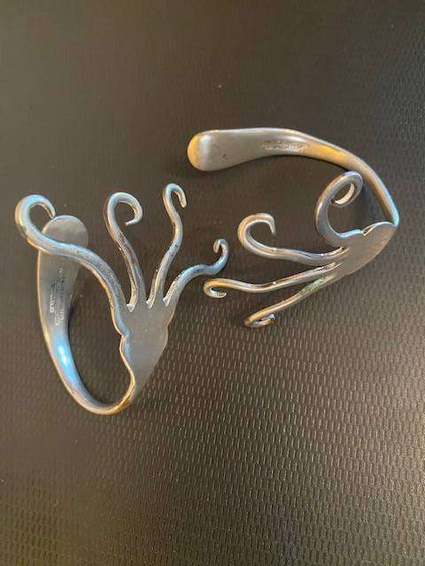 VINTAGE HANDMADE FORK BRACELETS