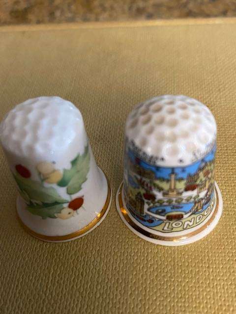 SIX BEAUTIFUL VINTAGE THIMBLES