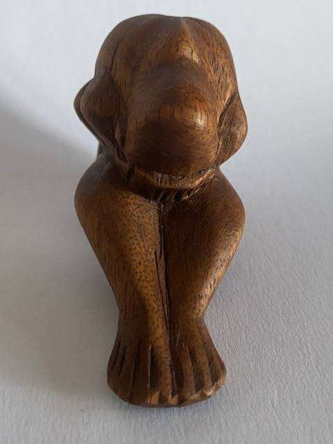 VINTAGE WOODEN HAND CARVED BUDDAH LIKE FIGURES