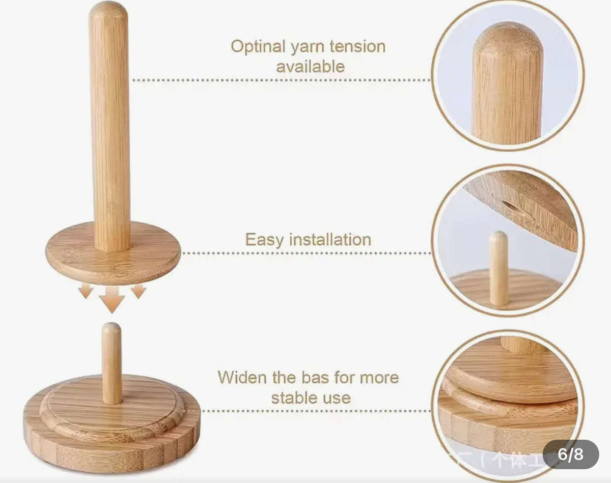 WOOL YARN SPOOL HOLDER FOR CHROCHET OR KNITTING