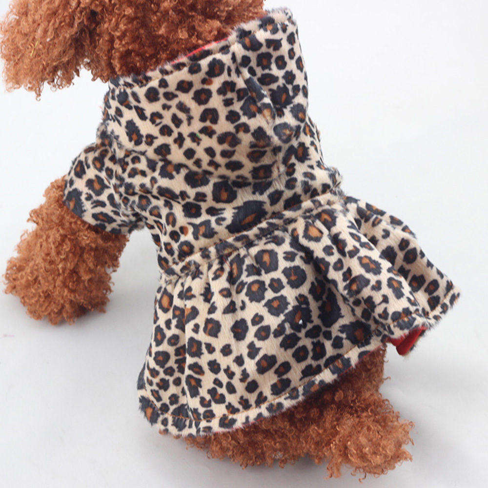 SNALL DOGGY ANIMAL PRINT WITH RED JACKET