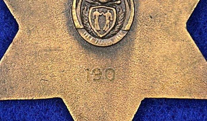 SANDF Bronze Protea (PB) No. 190  Full Size, Miniature & Ribbon Bar
